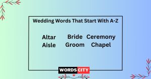 Wedding Words