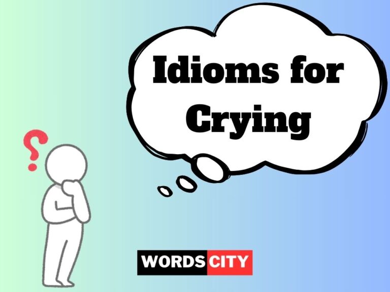 Idioms for Crying