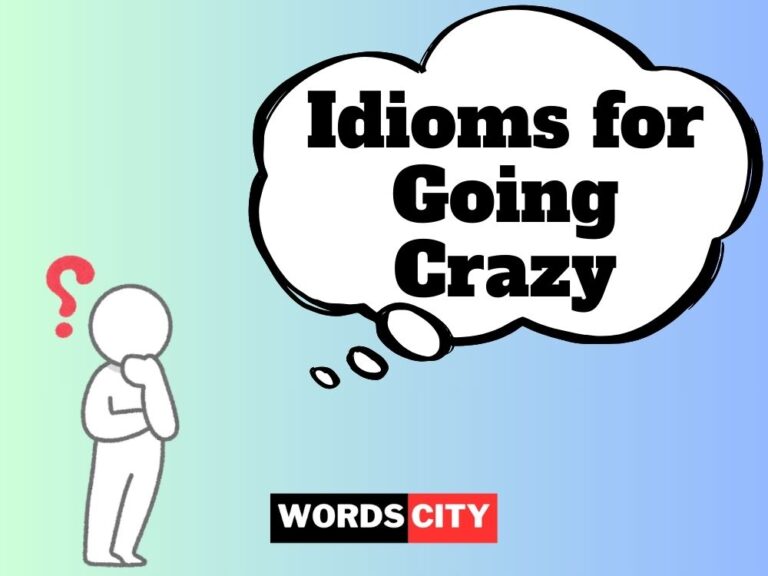 Idioms for Going Crazy
