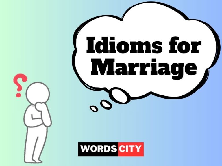 Idioms for Marriage