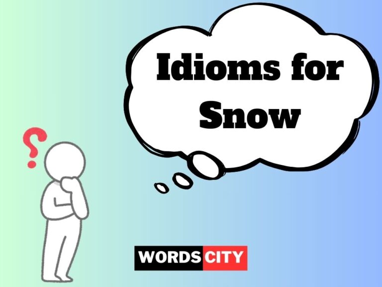 Idioms for Snow