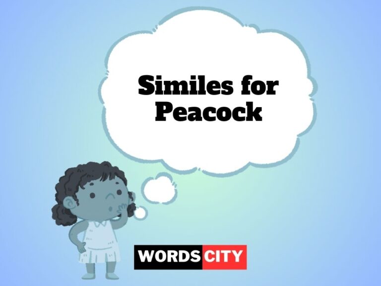 Similes for Peacock
