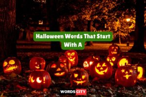 Halloween Words That Start With A