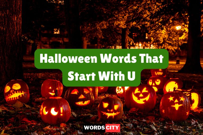 Halloween Words That Start With U