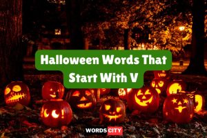 Halloween Words That Start With V