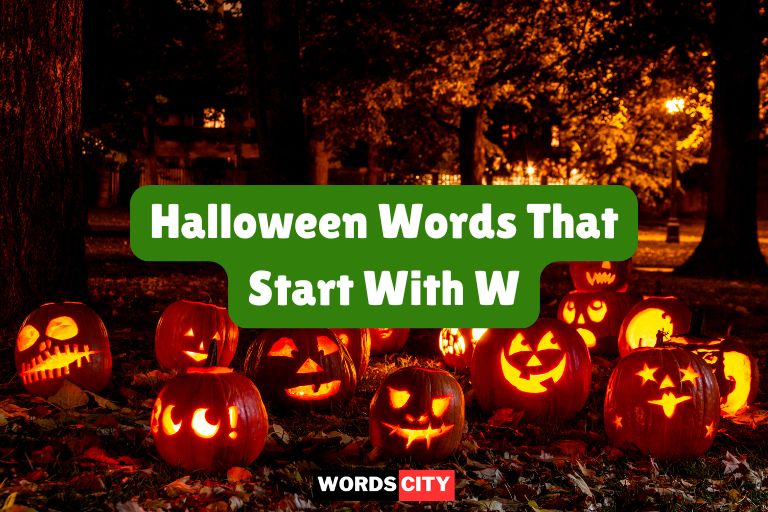 100 Halloween Words That Start With W